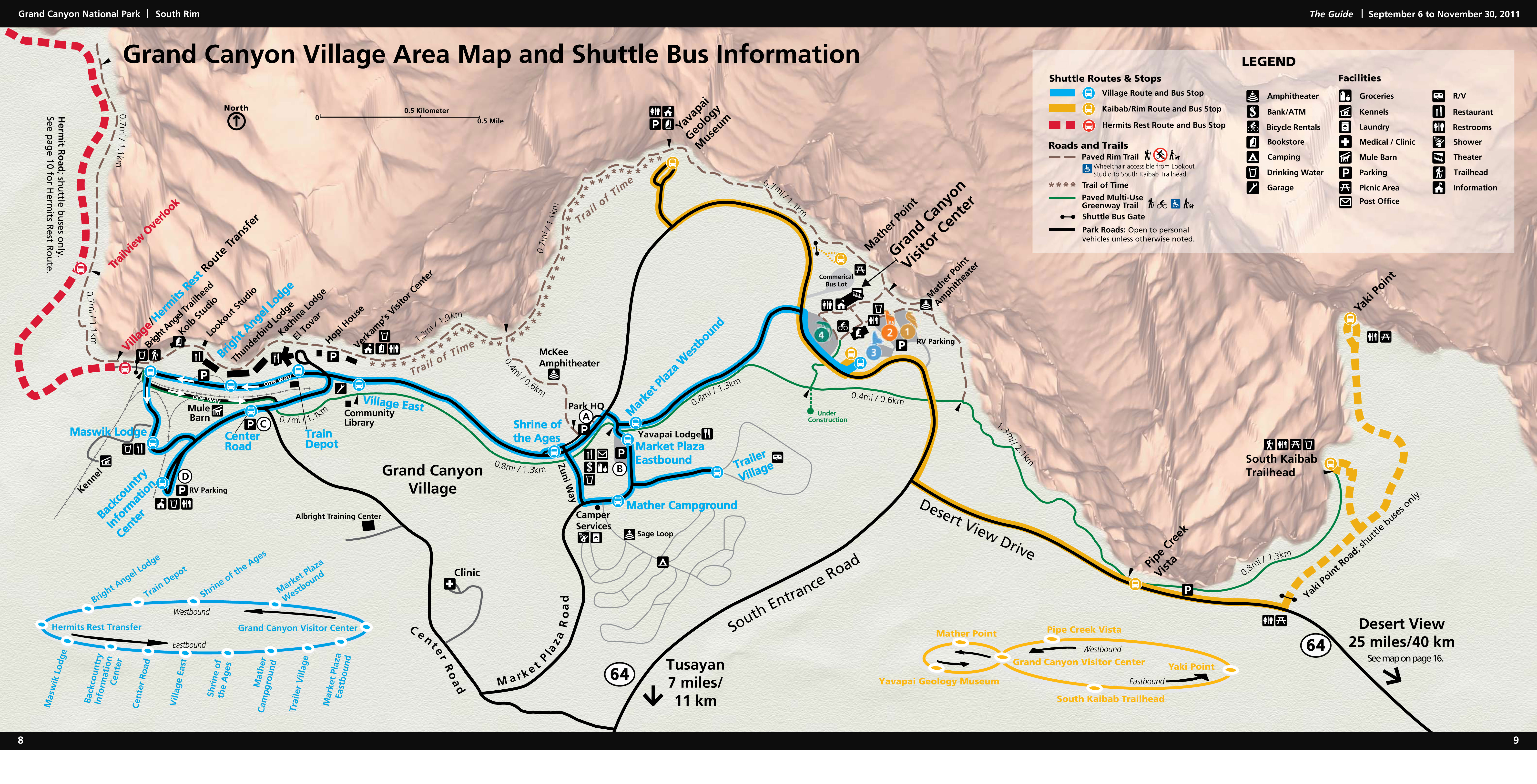 Grand Canyon Waterfalls Map